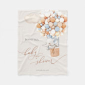 Elephant Balloon Baby Shower Fleece Blanket (Vorderseite)