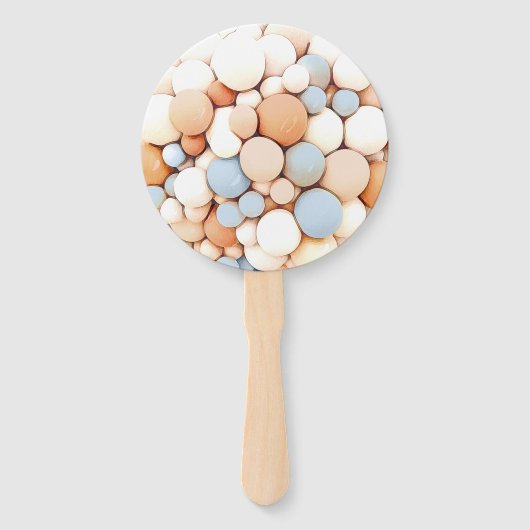 Elephant Balloon Baby Shower Hand Fan Fächer (Rückseite)