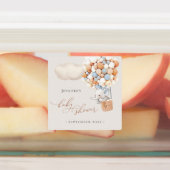 Elephant Balloon Baby Shower Labels Etiketten (Befestigt)