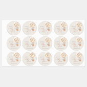 Elephant Balloon Baby Shower Labels Etiketten (Blatt)