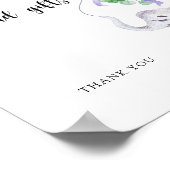 Elephant & Balloon bucht Karten und Geschenkposter Poster (Ecke)