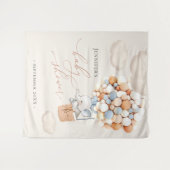 Elephant Balloon Clouds Tapestry Wandteppich (Vorderseite (Horizontal))