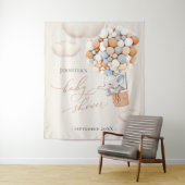 Elephant Balloon Clouds Tapestry Wandteppich (Beispiel)