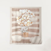 Elephant Balloon Neutral Virtual Shower Hintergrun Wandteppich (Vorderseite)