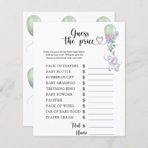 Elephant & Balloon - Raten Sie den Preis! Spiel