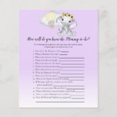 Elephant Balloon Sie kennen Mama2Sei Lila Baby-Gam (Vorderseite)