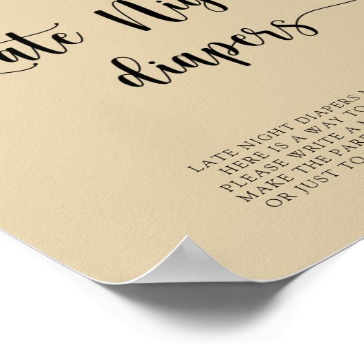 Elephant Balloon \ Spate night diaper game Poster (Ecke)