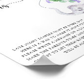 Elephant & Balloon \ Spate night diaper game Poster (Ecke)