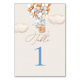 Elephant Balloon-Tischnummer Tischnummer