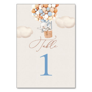 Elephant Balloon-Tischnummer Tischnummer