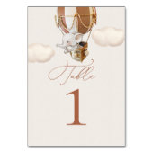 Elephant Balloon-Tischnummer Tischnummer (Vorderseite)