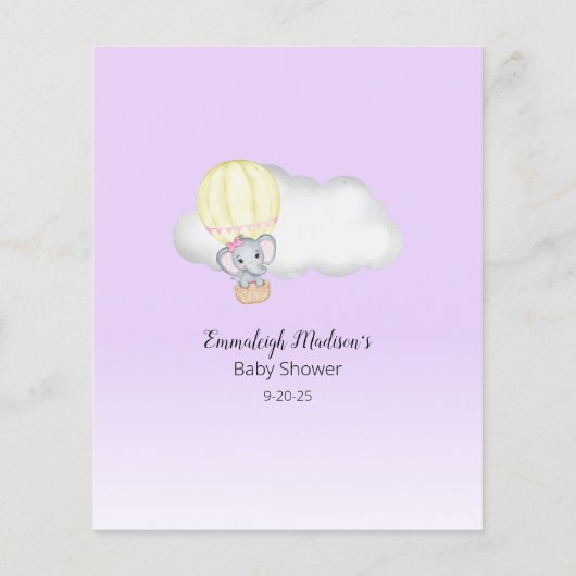 Elephant Balloon Who is My Mommy Lila Baby Game (Rückseite)