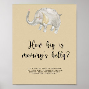 Elephant Balloon Wie groß ist das Bauchspiel der M Poster