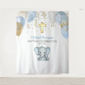 Elephant Balloons Aquarell Tauftapestes Wandteppich (Vorderseite)