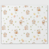 Elephant Balloons Aquarellendusche Geschenkpapier (Flach)