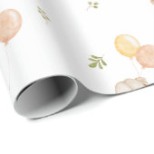 Elephant Balloons Aquarellendusche Geschenkpapier (Rolleneckpunkt)