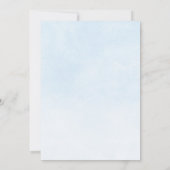 Elephant Balloons Aquarelltaufe Einladung (Rückseite)