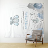 Elephant Balloons Aquarelltaufe Wandteppich (Beispiel (Horizontal))