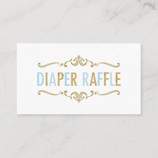 Elephant Balloons Baby Duwer Diaper Raffle Ticket Begleitkarte (Rückseite)