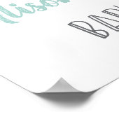 Elephant Balloons Geschlecht Neutral Baby Dusche Z Poster (Ecke)