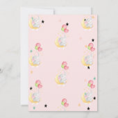 Elephant, Balloons, Mond, SternenBaby-Dusche Einladung (Rückseite)