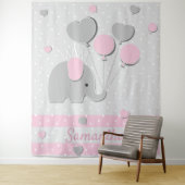 Elephant Balloons Nursery Gift backdrop Wandteppich (Beispiel)