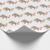 Elephant balloons XL gift wrap Geschenkpapier (Ecke)