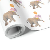 Elephant balloons XL gift wrap Geschenkpapier (Rolleneckpunkt)