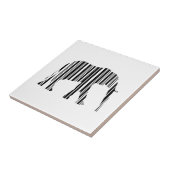ELEPHANT BARCODE Tier-Bar-Code-Musterdesign Fliese (Seite)