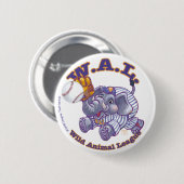Elephant Baseball Star Button (Vorne & Hinten)