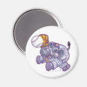 Elephant Baseball Star Magnet (Vorderseite/Rückseite)