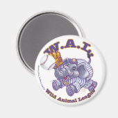 Elephant Baseball Star Magnet (Vorderseite/Rückseite)