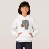 Elephant Basketball-Spieler Basketball Hoodie (Vorne ganz)