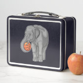 Elephant Basketball-Spieler Basketball Metall Brotdose (Beispiel)