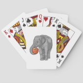 Elephant Basketball-Spieler Basketball Spielkarten (Rückseite)
