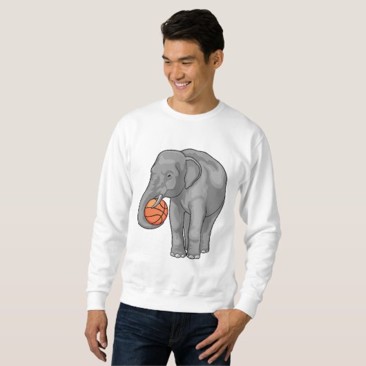 Elephant Basketball-Spieler Basketball Sweatshirt (Vorne ganz)