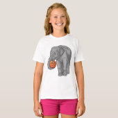 Elephant Basketball-Spieler Basketball T-Shirt (Vorne ganz)