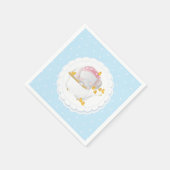 Elephant Bath Blue Polka Dot Serviette (Ecke)