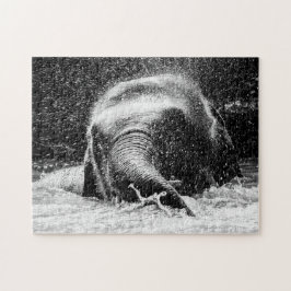 Elephant Bathing Time, Jigsaw Puzzle