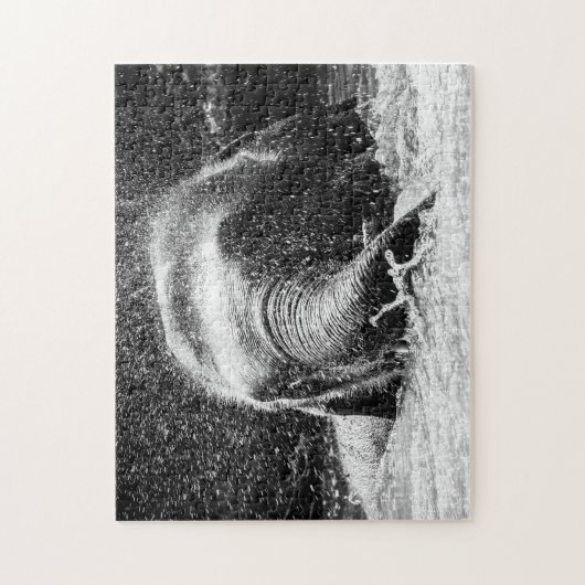 Elephant Bathing Time, Jigsaw Puzzle (Vertikal)
