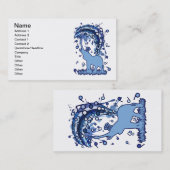 Elephant_Bathing Visitenkarte (Vorne/Hinten)