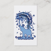 Elephant_Bathing Visitenkarte (Rückseite)