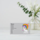 Elephant_Bathing Visitenkarte (Stehend Vorderseite)