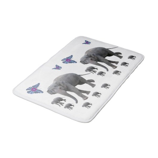 Elephant Bathroom Bathmat Badematte (Schrägansicht)