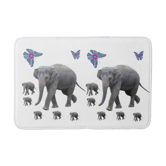 Elephant Bathroom Bathmat Badematte (Vorderseite)
