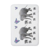 Elephant Bathroom Bathmat Badematte (Vorderseite Vertikal)