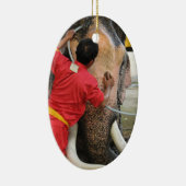 Elephant Bathtime ... Ayutthaya, Thailand Keramikornament (Rechts)