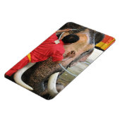 Elephant Bathtime ... Ayutthaya, Thailand Magnet (Linke Seite)