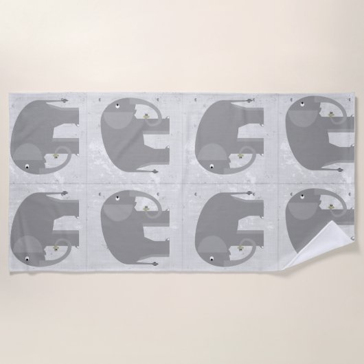 Elephant Beach Handtuch (Vorderseite)