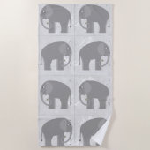 Elephant Beach Handtuch (Vorderseite)
